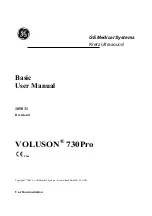 Предварительный просмотр 2 страницы GE Voluson 730Pro Basic User Manual