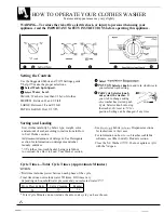 Preview for 6 page of GE WA8600SCL Use And Care Manual