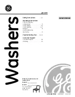 Предварительный просмотр 1 страницы GE Washers Owner'S Manual