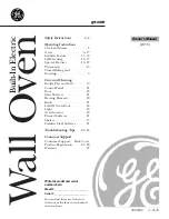 Preview for 2 page of GE WB48X10055 Owner'S Manual