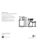 GE WBSR3000GWS Dimensions And Installation Information предпросмотр