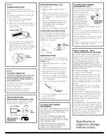 Preview for 3 page of GE WCCB1030D1KC Warranty Installation Instructions Manual