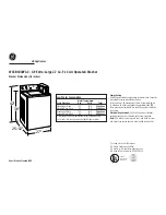 GE WCCB1030YAC Datasheet preview