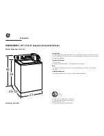 GE WCRD2050DWC Datasheet preview