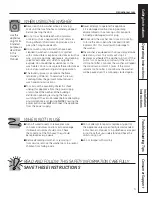 Preview for 3 page of GE WCVH4800 Series Owner'S Manual & Installation Instructions