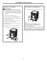 Preview for 15 page of GE WCVH4800 Series Owner'S Manual & Installation Instructions