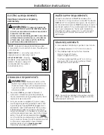 Preview for 16 page of GE WCVH4800 Series Owner'S Manual & Installation Instructions