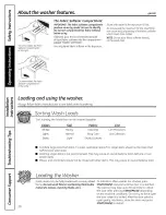 Preview for 10 page of GE WCVH6800J1WW Owner'S Manual And Installation Instructions