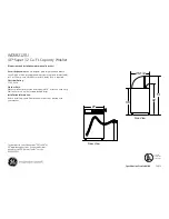 GE WDSR2120J Dimensions And Installation Information preview