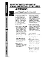 Preview for 6 page of GE WES1130DMBB - 1.1 Cu. Ft. Countertop Microwave... Use And Care Manual