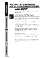 Preview for 8 page of GE WES1130DMBB - 1.1 Cu. Ft. Countertop Microwave... Use And Care Manual