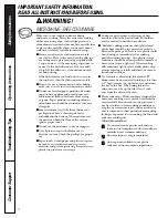 Preview for 4 page of GE WES1384SMSS Owner'S Manual