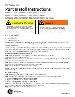 Preview for 1 page of GE WH12X10457 Part Install Instructions