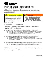 Предварительный просмотр 1 страницы GE WH18X28174 Part Install Instructions