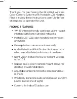 Preview for 2 page of GE Wireless Color Camera User Manual