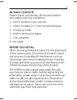 Preview for 3 page of GE Wireless Color Camera User Manual