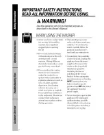 Preview for 6 page of GE WKSR2100T Owner'S Manual