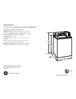 GE WMCD2050HWC Datasheet предпросмотр