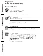 Preview for 2 page of GE WMSE4190 Owner'S Manual