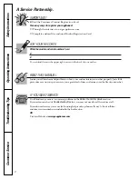 Предварительный просмотр 2 страницы GE WNCD2050 Owner'S Manual