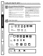 Предварительный просмотр 8 страницы GE WNCD2050 Owner'S Manual