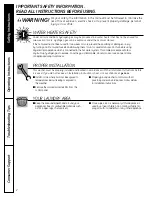 Preview for 2 page of GE WNRD2050E0WC Owner'S Manual