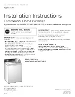 GE WNRD2050GWC Installation Instructions Manual предпросмотр