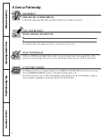 Предварительный просмотр 2 страницы GE WPRE5240 Owner'S Manual