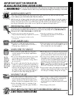 Preview for 4 page of GE WPSE7002 Owner'S Manual