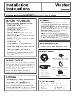 Preview for 8 page of GE WSKS3040 Owner'S Manual & Installation Instructions