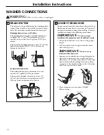 Preview for 10 page of GE WSKS3040 Owner'S Manual & Installation Instructions