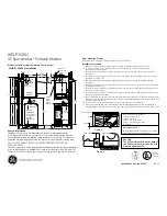 Предварительный просмотр 2 страницы GE WSLP1500 Dimensions And Installation Information