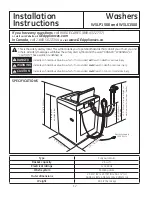 Preview for 12 page of GE WSLP1500 Owner'S Manual & Installation Instructions