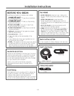 Preview for 13 page of GE WSLP1500 Owner'S Manual & Installation Instructions