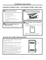 Preview for 16 page of GE WSLP1500 Owner'S Manual & Installation Instructions