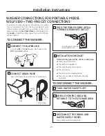 Preview for 20 page of GE WSLP1500 Owner'S Manual & Installation Instructions