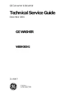 GE WSSH300G Technical Service Manual предпросмотр