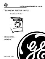 Предварительный просмотр 1 страницы GE WSXH208A Series Technical Service Manual