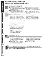 Preview for 4 page of GE WSXH208HWW - 27" Front-Load Washer Owner'S Manual & Installation Instructions