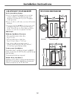 Preview for 12 page of GE WSXH208HWW - 27" Front-Load Washer Owner'S Manual & Installation Instructions