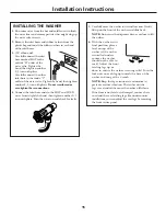 Preview for 15 page of GE WSXH208HWW - 27" Front-Load Washer Owner'S Manual & Installation Instructions