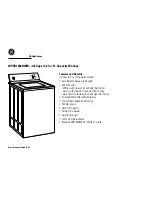 Предварительный просмотр 2 страницы GE WVSR1060BWW Datasheet