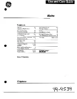 Preview for 1 page of GE WWA5600G Use And Care Manual