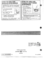 Preview for 4 page of GE WWA7079V Operating Instructions