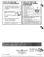 Preview for 4 page of GE WWA8470V Operating Instructions