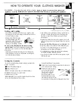 Предварительный просмотр 5 страницы GE WWA8829R Use And Care Manual