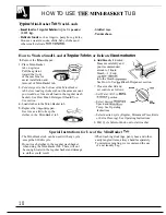 Preview for 10 page of GE WWA8829R Use And Care Manual