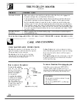 Preview for 26 page of GE WWA8829R Use And Care Manual