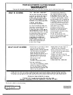 Preview for 28 page of GE WWA8829R Use And Care Manual