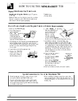 Preview for 12 page of GE WWA8850R Use And Care Manual